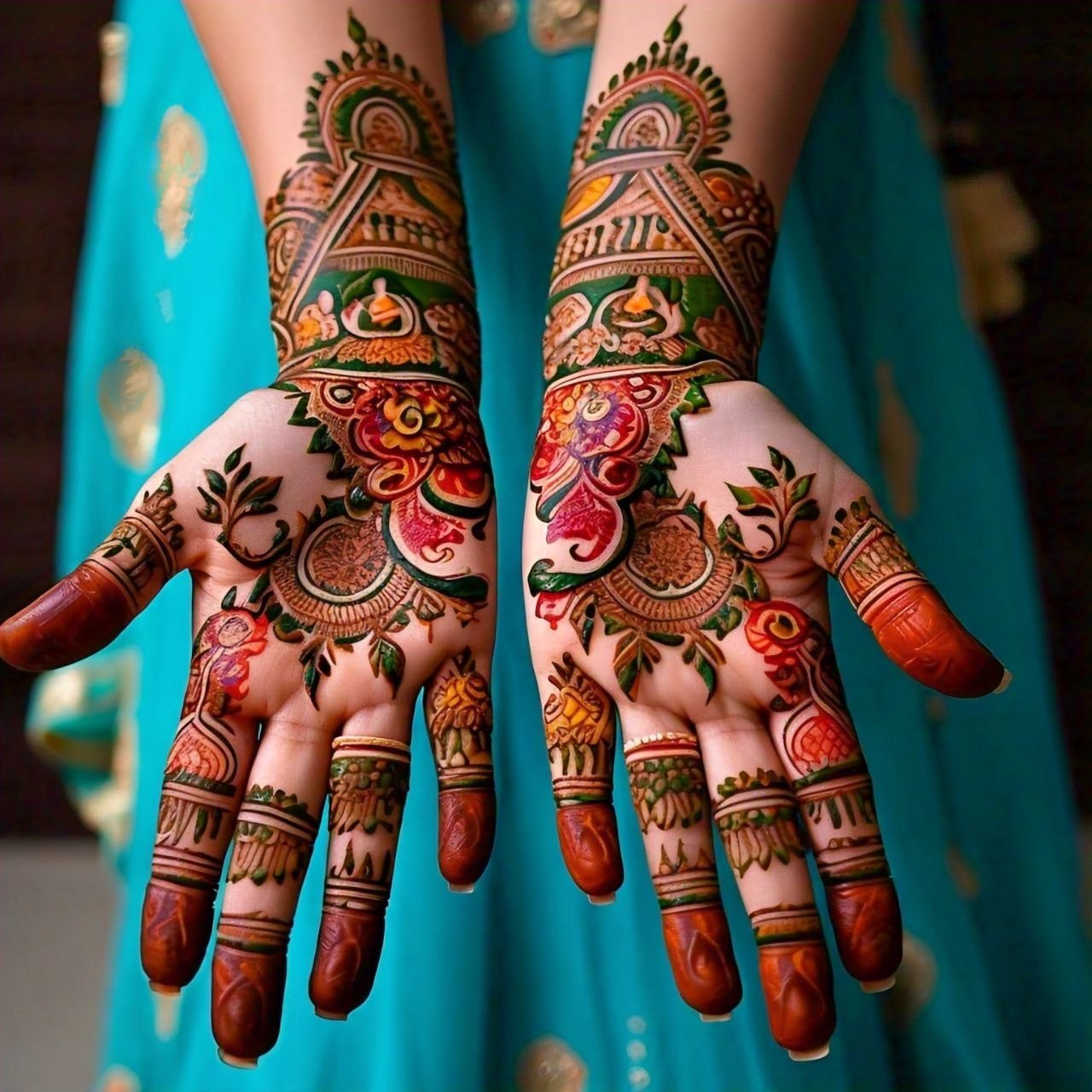 Gujarati Bridal Mehndi: A Symphony of Tradition and Grandeur